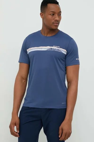 Спортивная футболка для походов Columbia, синий