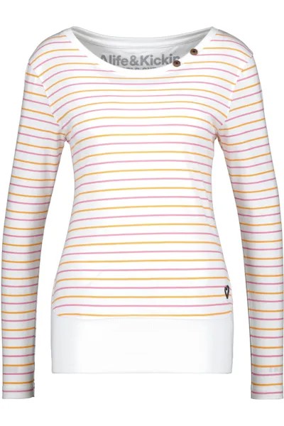 Лонгслив alife and kickin, Langarmshirt ConnyAK Z, белый