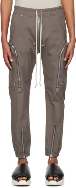 Серые брюки карго в стиле баухаус Rick Owens
