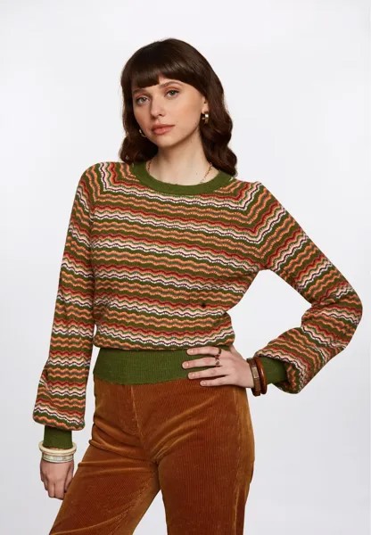 Вязаный свитер RAGLAN TWITTY King Louie, цвет olive green
