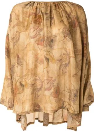 Uma Wang блузка с цветочным принтом
