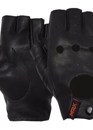 Перчатки водительские митенки MRX M черные
