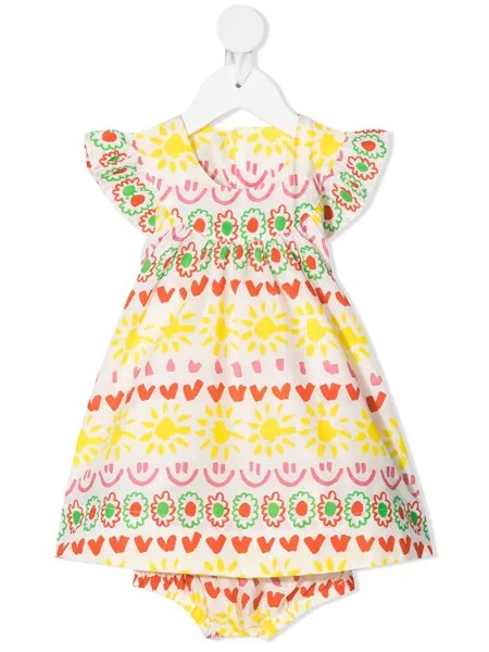 Stella McCartney Kids платье с принтом и круглым вырезом
