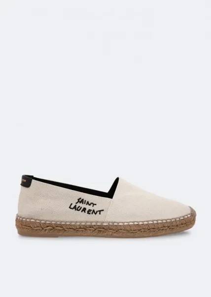 Эспадрильи SAINT LAURENT Canvas espadrilles, белый