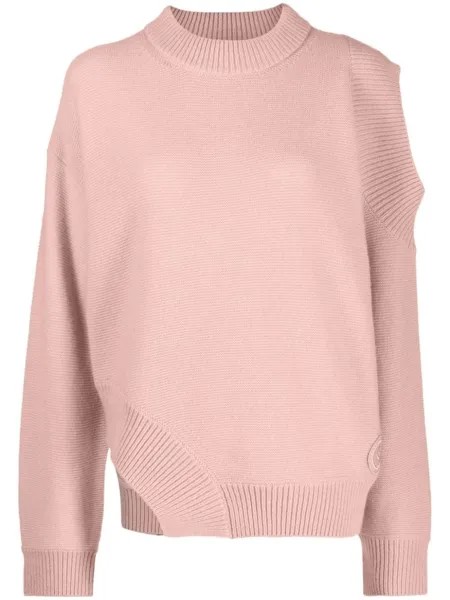 Stella McCartney кашемировый джемпер асимметричного кроя, розовый