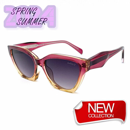 Солнцезащитные очки Smakhtin'S eyewear & accessories, бордовый, бежевый