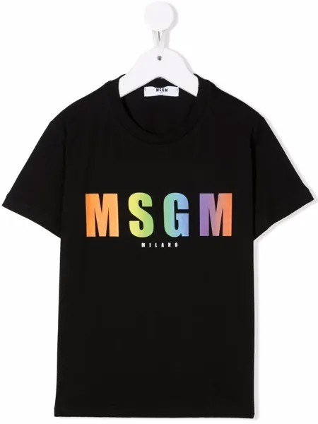 MSGM Kids футболка с логотипом