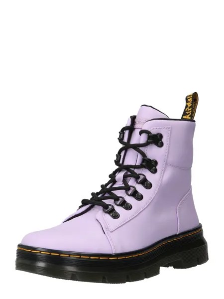 Ботильоны на шнуровке Dr. Martens Combs, сирень