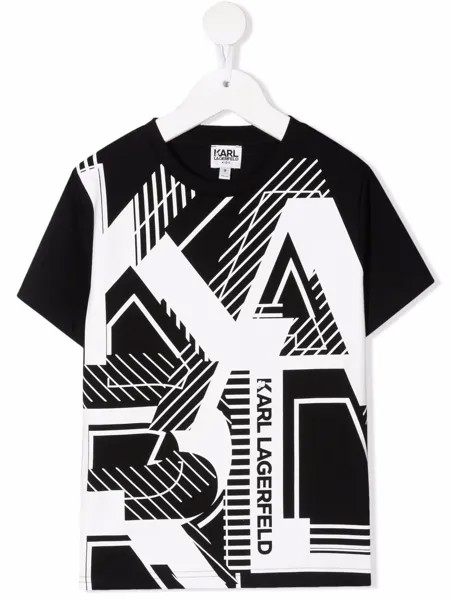 Karl Lagerfeld Kids футболка с логотипом