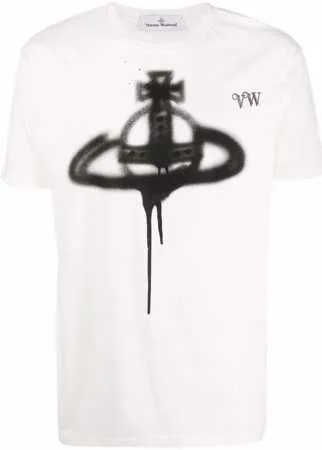 Vivienne Westwood футболка из органического хлопка с принтом Spray Orb