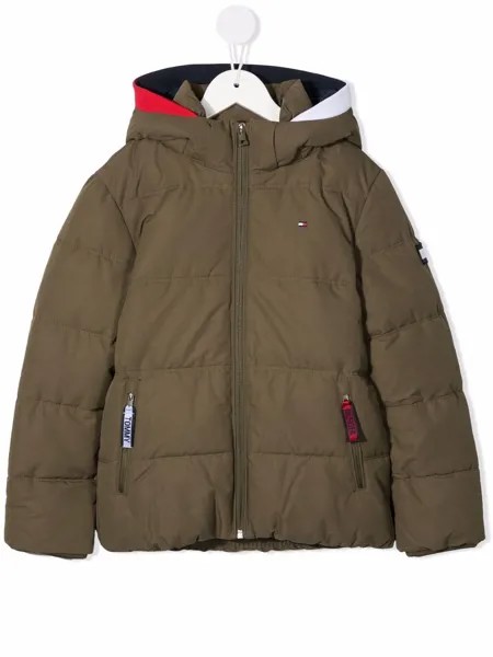 Tommy Hilfiger Junior куртка с капюшоном и логотипом