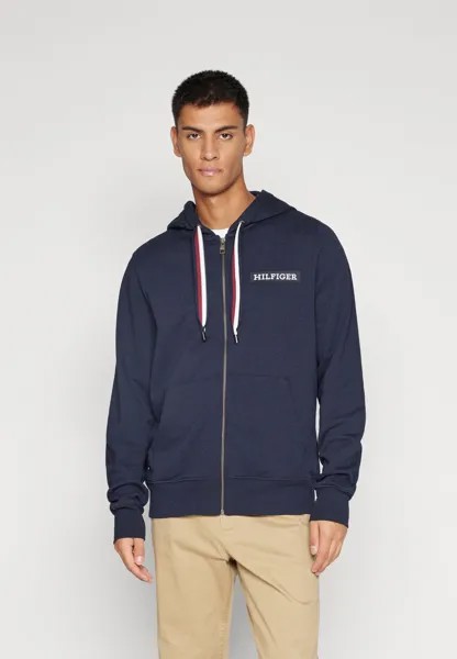 Толстовка на молнии Tommy Hilfiger GLOBAL STRIPE HOODED ZIP, цвет desert sky