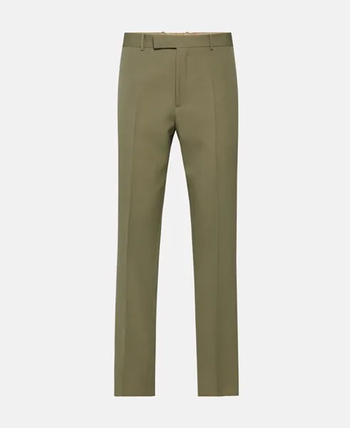 Шерстяные брюки Jil Sander, коричневый