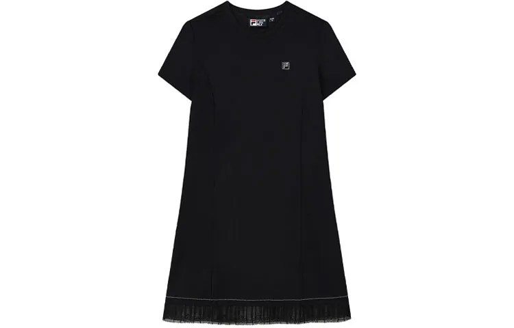 FILA Женские шорты-платье с рукавами, цвет Black