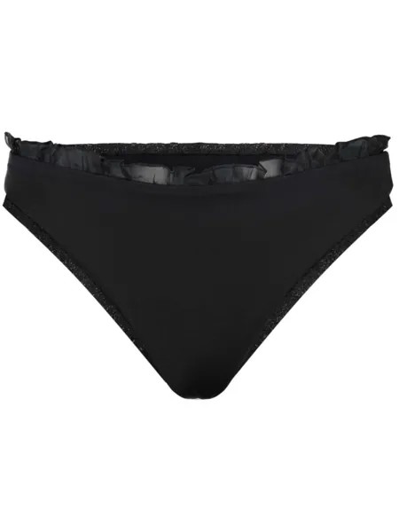 Giambattista Valli бикини с оборками и бантом, черный