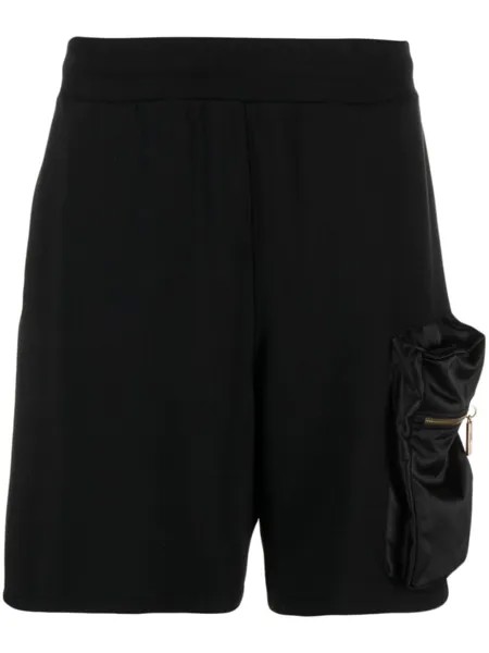Moschino спортивные шорты с накладным карманом, черный
