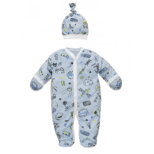 AmaroBaby Комбинезон-слип с шапочкой Комиксы