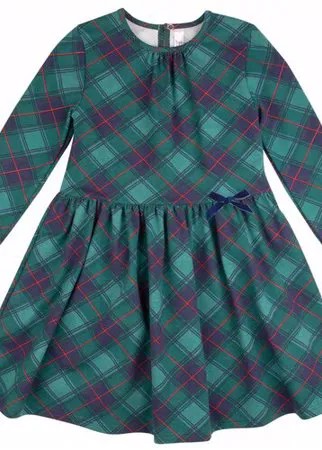 Платье BOSSA NOVA 146П-177 для девочки, цвет зелёный, размер 98