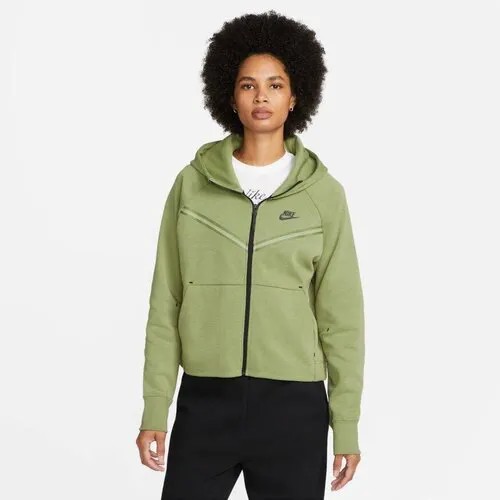 Толстовка спортивная NIKE Sportswear Tech Fleece, размер S, зеленый
