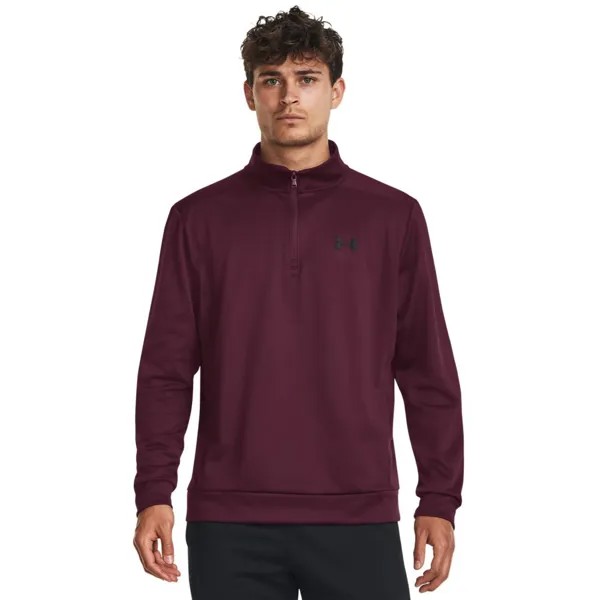 Толстовка Under Armour Fleece Half Zip, красный