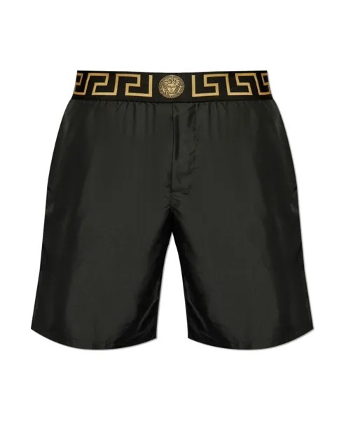 Плавки с логотипом Versace, черный