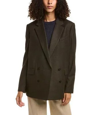 Женская шерстяная куртка Theory Piazza, зеленая 10