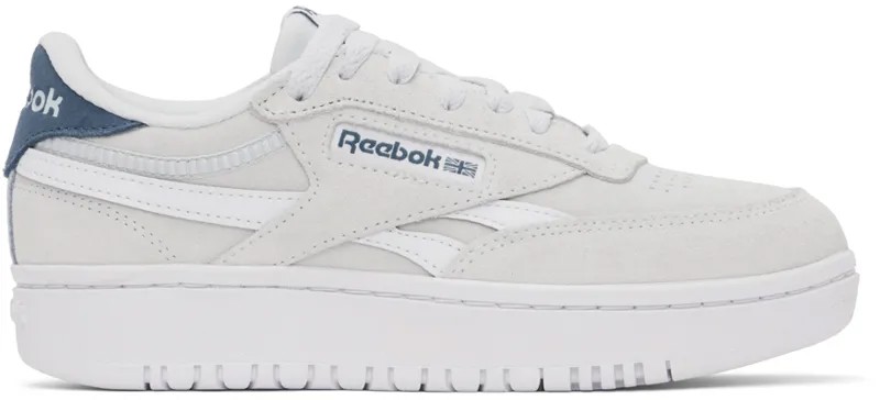 Серые кроссовки Reebok Classics Club C Double Revenge
