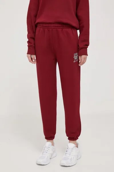 Спортивные брюки Tommy Hilfiger, бордовый