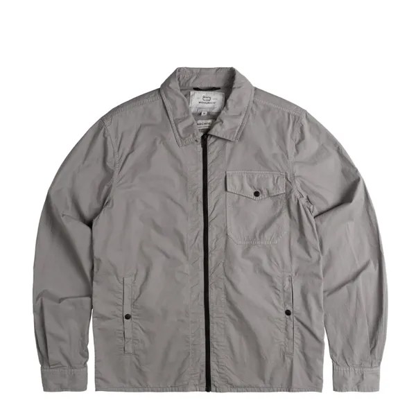 Рубашка Gabardine Overshirt Woolrich, серый