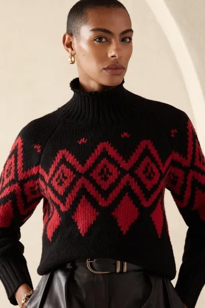 Свитер Skye Fair Isle от бренда Banana Republic, черный