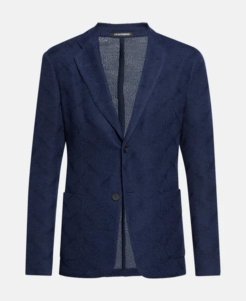 Шерстяной пиджак Armani Exchange, темно-синий