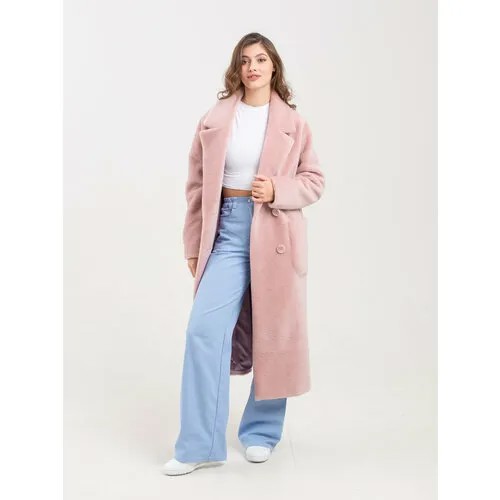 Пальто, размер 40, розовый