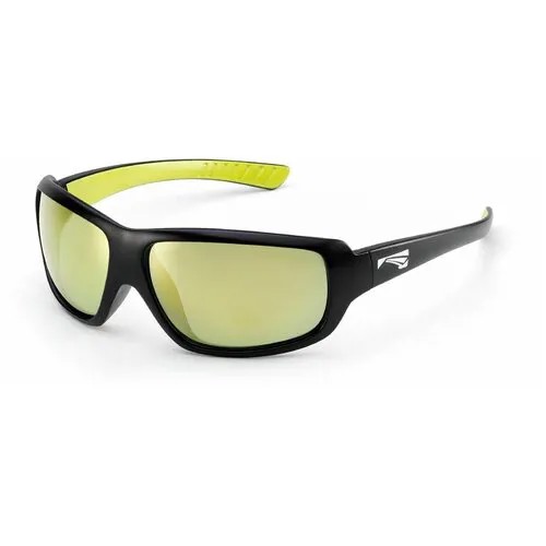 Солнцезащитные очки LiP Sunglasses LiP FLO / Matt Black / PC Polarized / Gold Mirror Smoke, черный