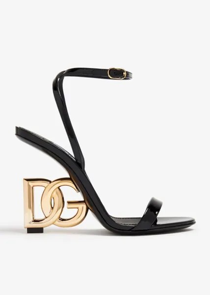 Сандалии Dolce&Gabbana DG Patent Leather, черный