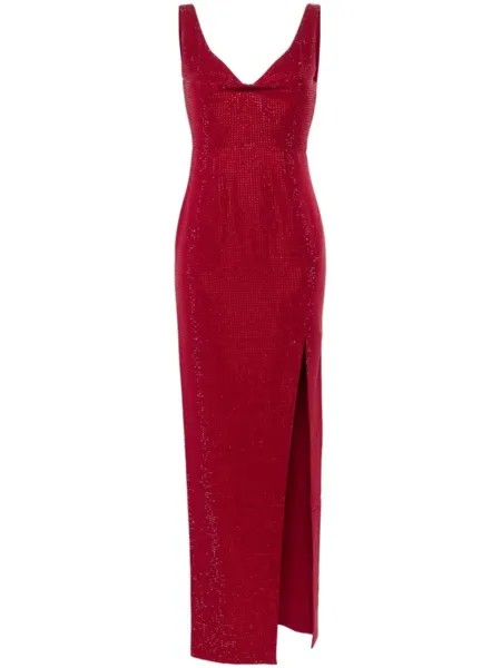 Roland Mouret платье со стразами, красный