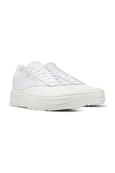 Кроссовки Reebok Club C с двойным геометрией Forever 21, белый