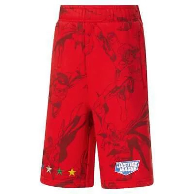 Шорты Puma Jl X Aop Youth Boys Красные повседневные спортивные штаны 858543-01