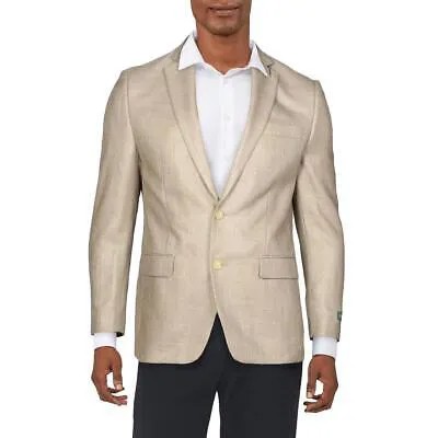 Мужской льняной деловой пиджак с двумя пуговицами Lauren Ralph Lauren BHFO 1084