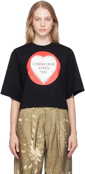 Черная футболка Undercover Loves You