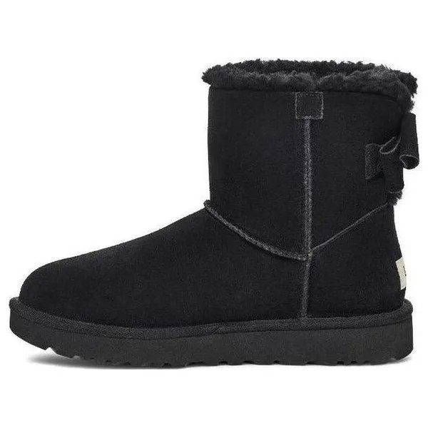 Кроссовки мини-бейли замшевый бант Ugg, черный