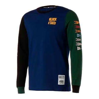 Puma Barnstorming Long Sleeve Crew Neck TShirt Mens Size L Casual Tops 532449-0