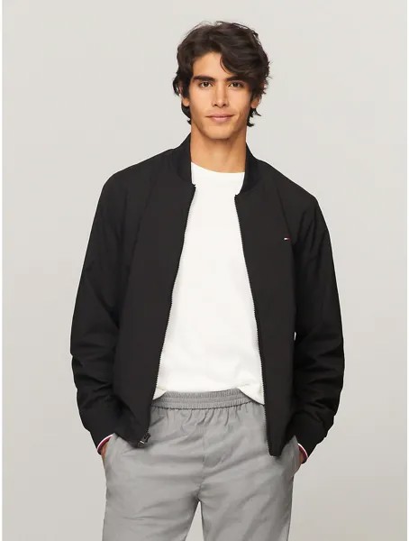 Мужской легкий водостойкий бомбер Tommy Hilfiger, черный