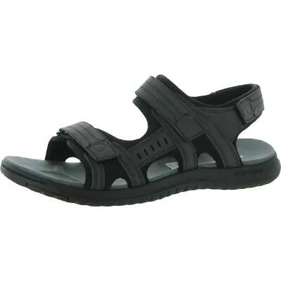 Merrell Mens Veron Convert Black Flat Sport Sandals Shoes 8 Medium (D) BHFO 0596