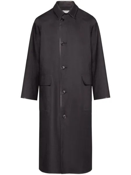 Maison Margiela однобортное пальто, черный