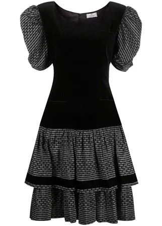 Valentino Pre-Owned платье 1980-х годов с пышными рукавами и оборками