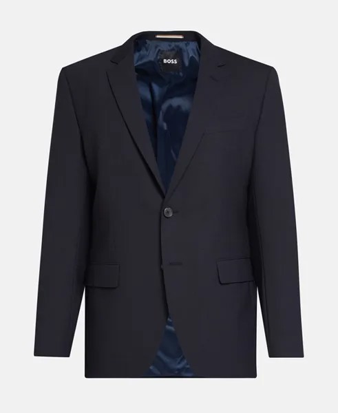 Шерстяной пиджак Boss Black, темно-синий