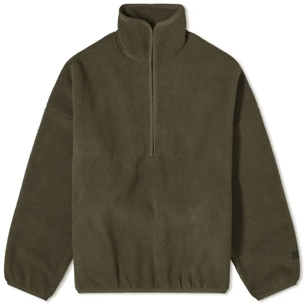 Свитер Fear Of God Essentials Spring Fleece Half Zip, цвет Ink