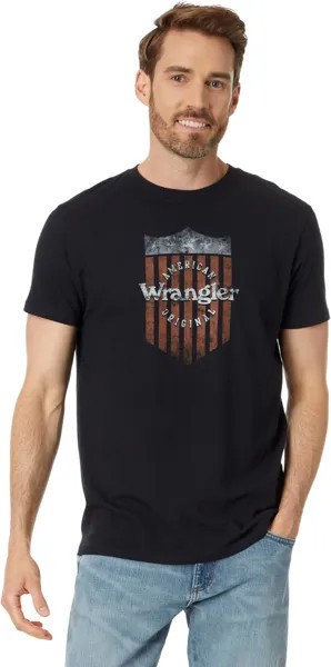 Футболка с коротким рукавом американского происхождения Wrangler, цвет Jet Black