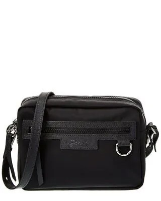 Кожаная сумка для фотоаппарата Longchamp Le Pliage Neo, черная женская