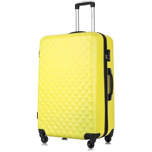 Умный чемодан L'case Phatthaya, 105 л, размер L, желтый
